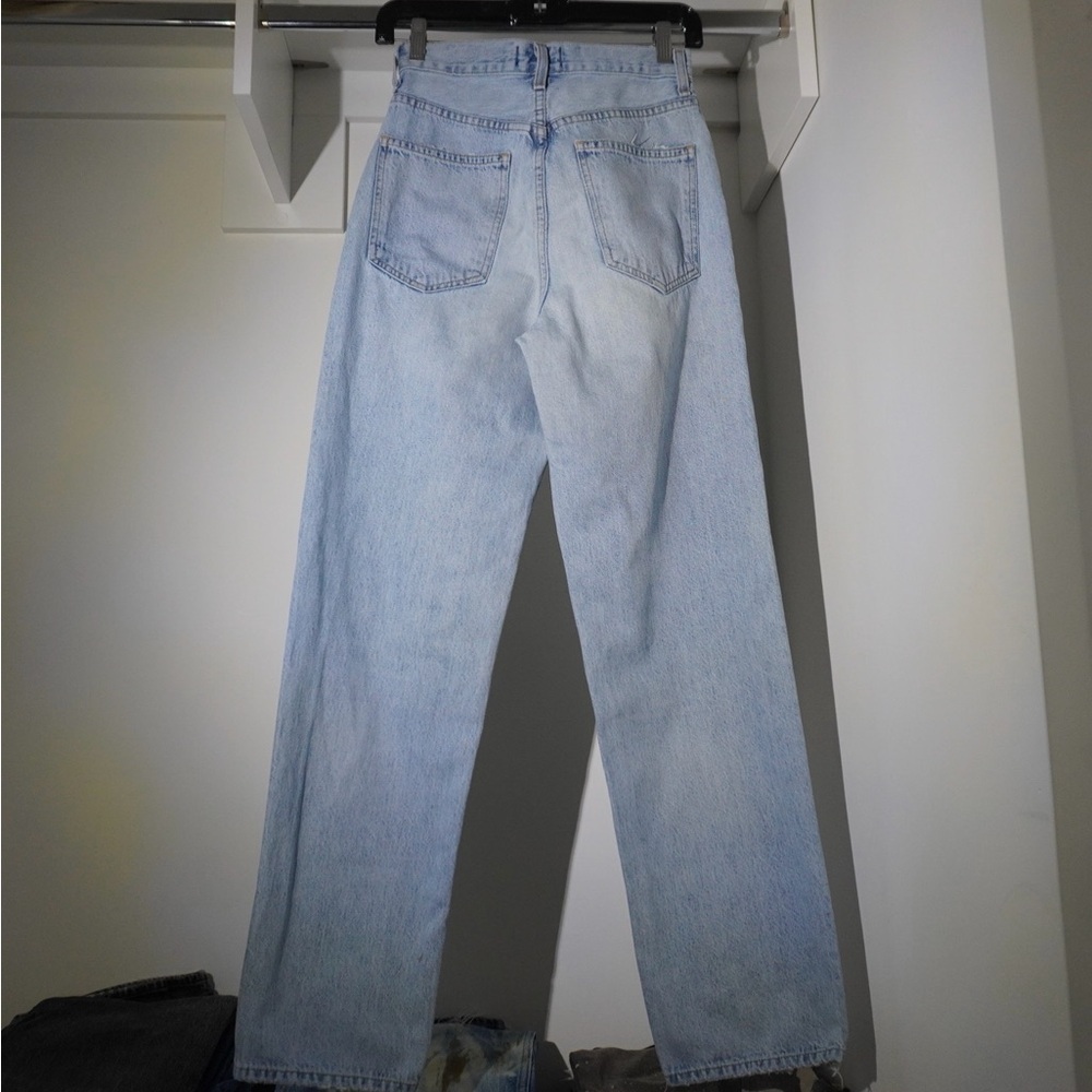 AGOLDE Criss Cross Jeans Size 22 Light Blue - Picture 12 of 14